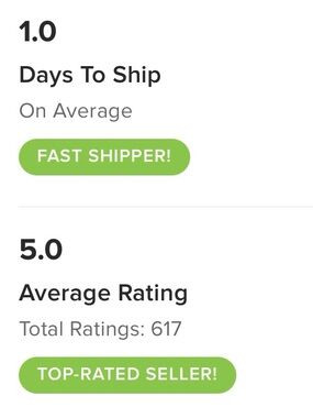 Shop with confidence - five star seller - fast shipping